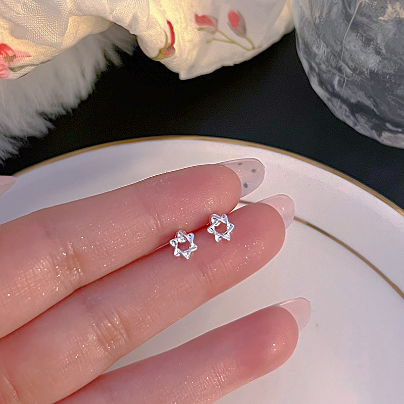 s925 silver stud earrings for women ear-caring earrings 2025 new popular special-interest design ear bone stud high-grade earrings Item Picture