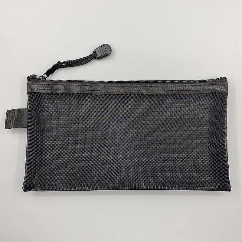 transparent mesh pencil bag large capacity zipper buggy bag student exam portable pencil bag stationery case printable Application Scenario