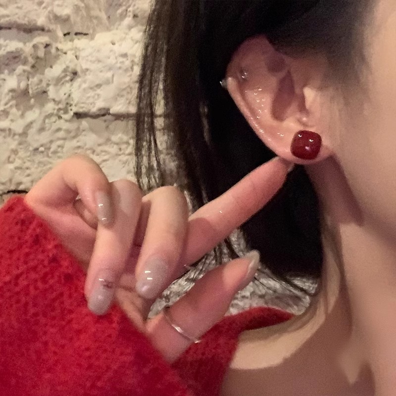 sterling silver needle delicate super shining zircon earrings for women light luxury temperament high-grade earrings popular internet influencer all-match earrings Application Scenario