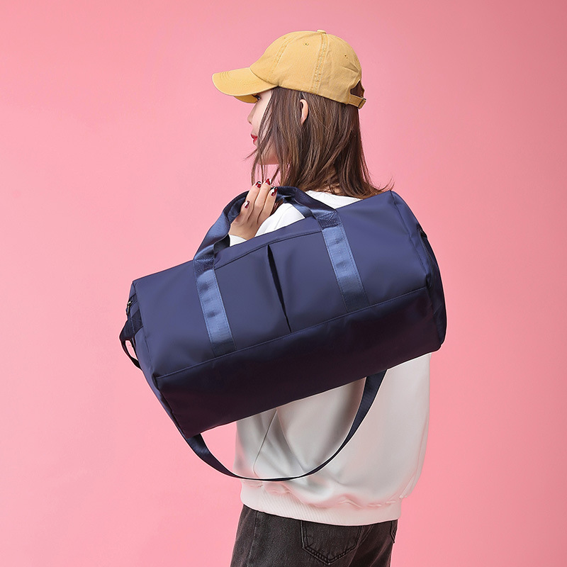 wholesale gym bag dry wet separation yoga bag women's oxford cloth swim bag luggage bag large capacity short trip bag Specification drawing