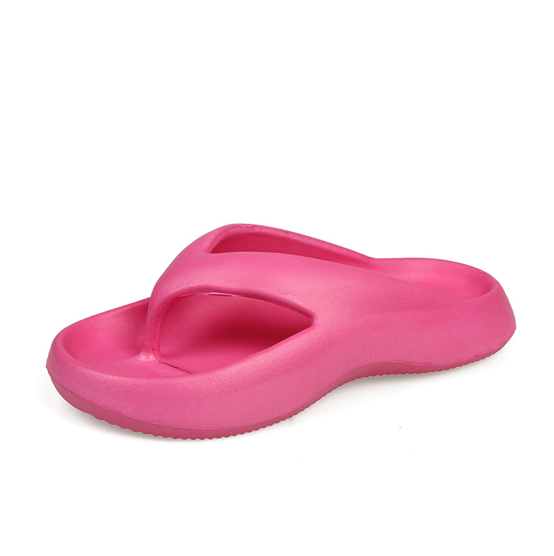 women's slip-on flip-flops for summer new thick-soled non-slip beach flip-flops sandals and slippers platform bottom seaside details Picture