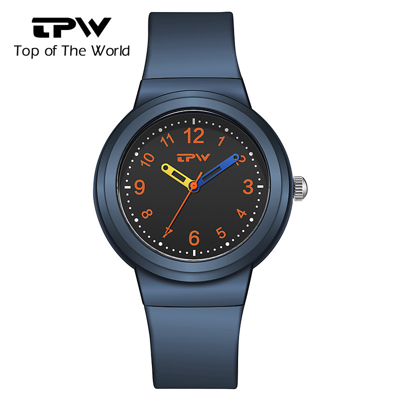 children's quartz watch cute high school primary school student waterproof simple men's and women's same pointer watch niche wholesale details Picture