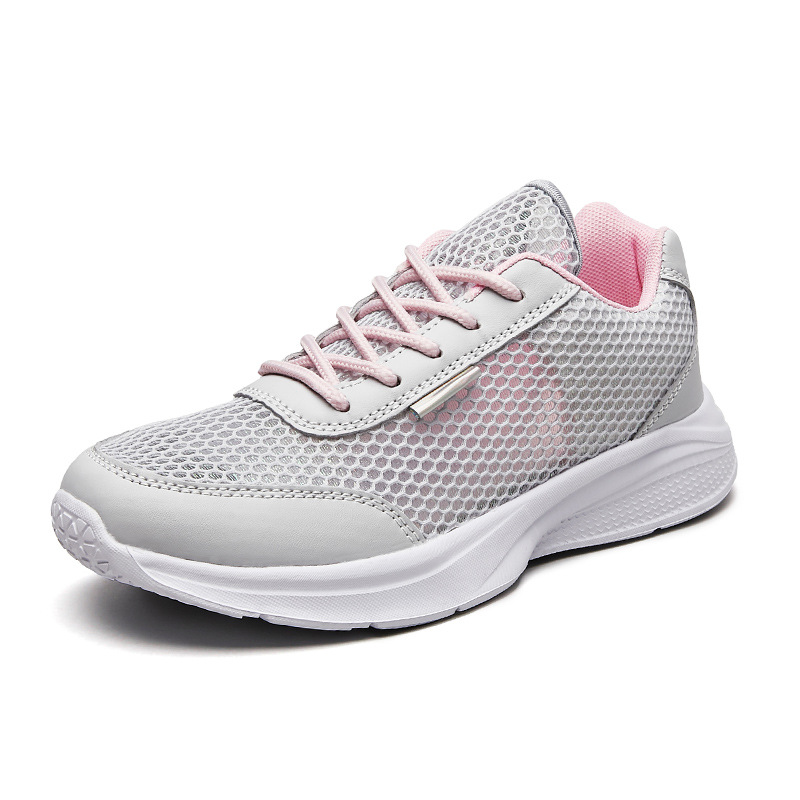 2022 cross-border summer hollow-out large women's mesh surface shoes flat md lightweight exercise pumps cross-border large size women's shoes undefined