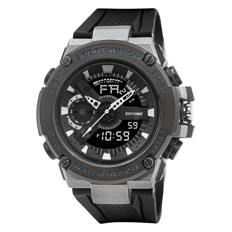 live broadcast popular steel heart men's electronic watch personality outdoor multi-functional cool student watch wholesale Item Picture