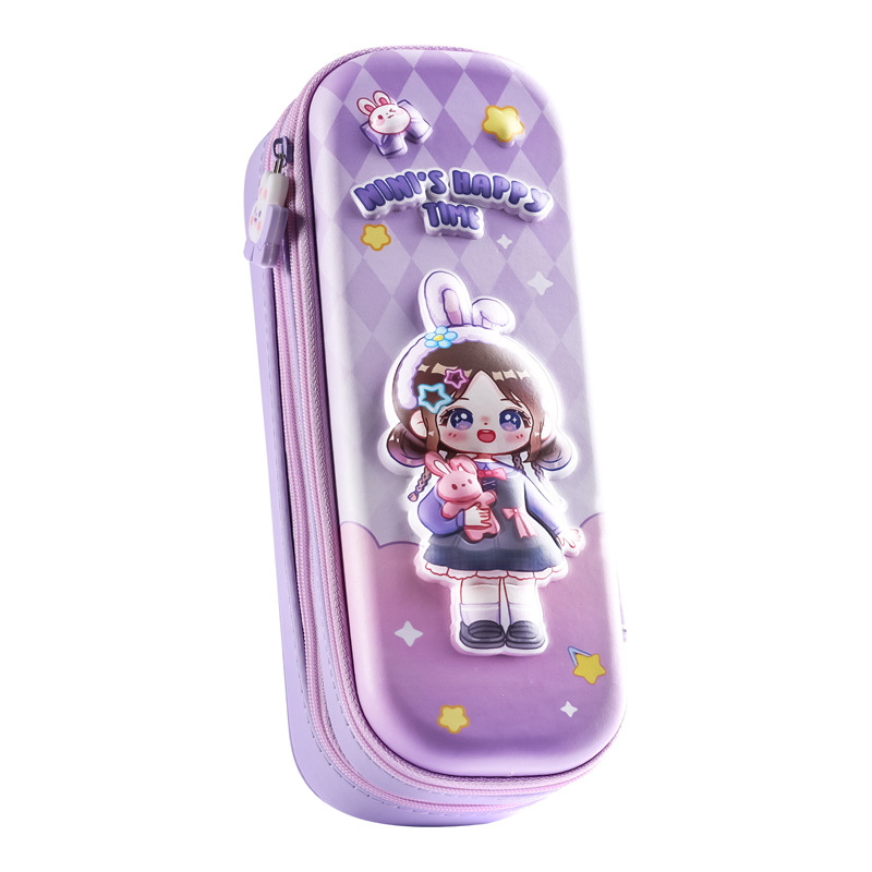 kabaxiong 3d pencil case for boys stationery box for boys pencil case new popular student pencil case double layer large capacity Item Picture