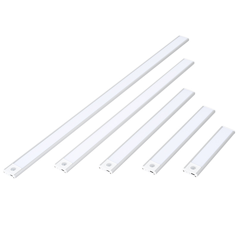 ultra-thin smart led infrared sensor lamp rechargeable long magnetic self-adhesive wine cabinet wardrobe and cabinet light bar light strip Item Picture