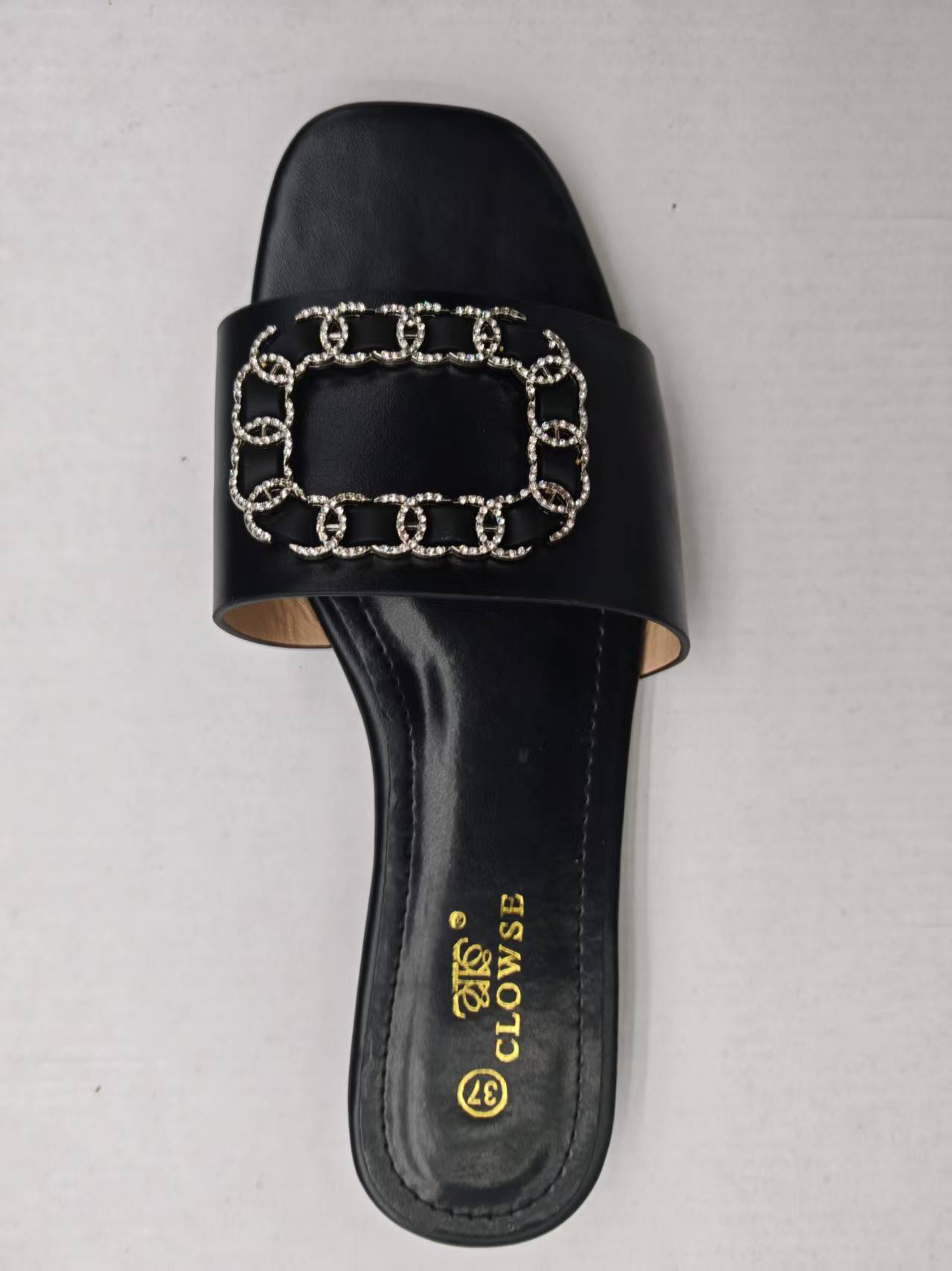 02外贸女拖女士（黑色）凉拖鞋批发