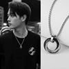 titanium steel no fading trinity ring necklace female men's fashion ins european and american street hip hop sweater chain personal accessories Application Scenario