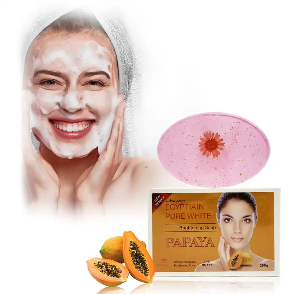 Gluta Coco Brightening Soap with Glutathion Dried Flowers details Picture