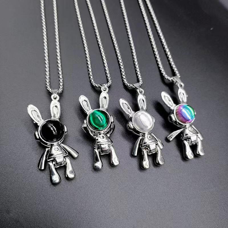 street men's titanium steel necklace men's fashion personalized hip hop instafamous pendant all-match student sweater chain women's accessories wholesale Specification drawing
