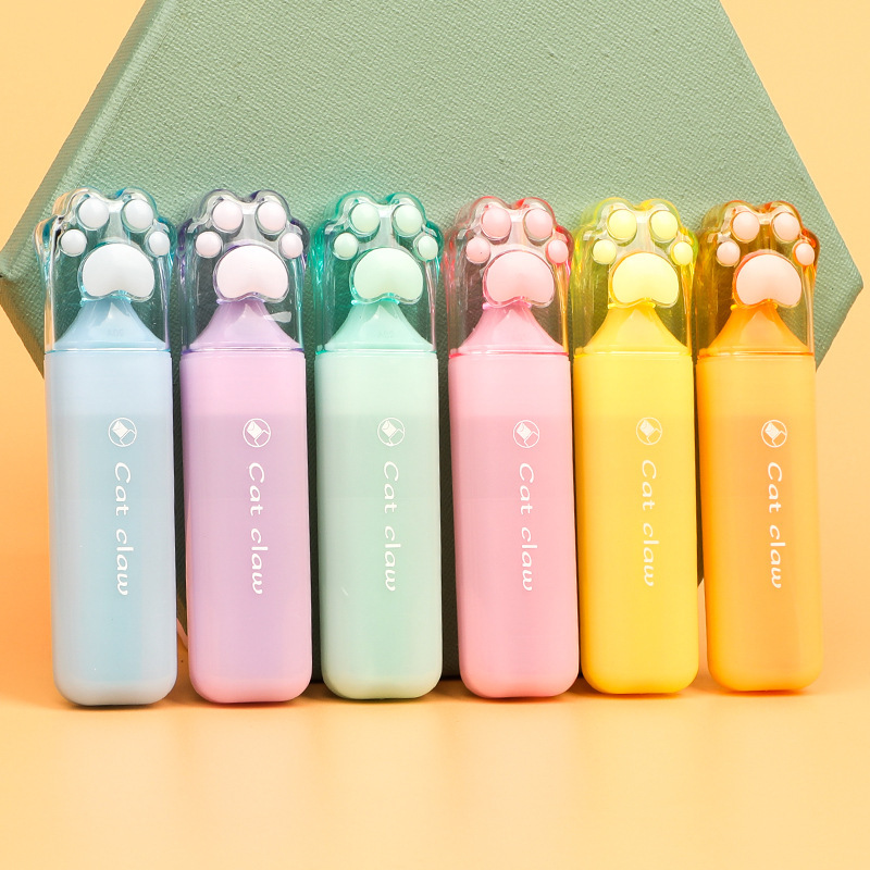 morandi fluorescent pen rough student key point flat head marker large capacity marking pen office/stationery crayon Application Scenario