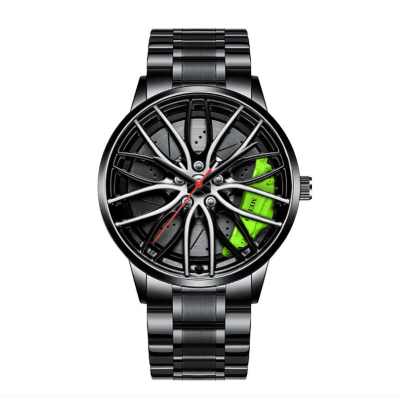 2024 foreign trade trend automatic quartz movement men's watch wheel non-mechanical watch watch fashion men's watch full figure