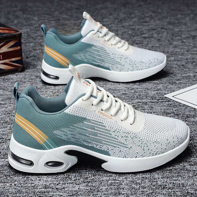 sports shoes men 2025 spring new shoes cross-border wholesale large size air cushion shoes breathable casual running shoes full figure