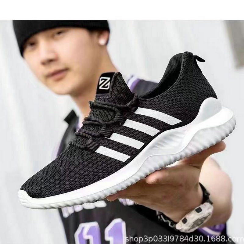 new men's shoes spring and autumn breathable casual shoes low-top korean style trendy versatile sneaker shoes fashion flyknit running shoes details Picture
