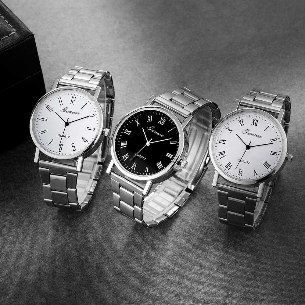 in stock niche cross-border gift watch wholesale watch men's watch stainless steel band student quartz men's watch details Picture