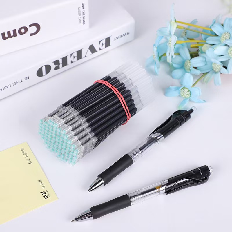 press gel pen k35 carbon pen 0.5mm black student learning ballpoint pen conference signature pen office stationery full figure
