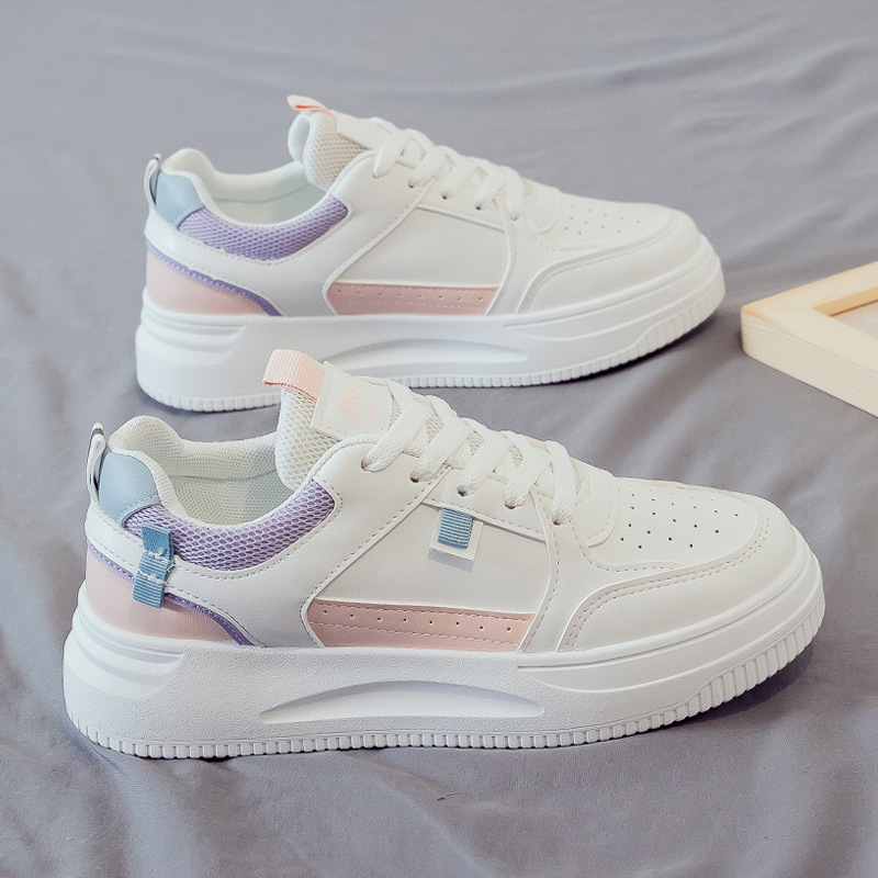 foreign trade women's shoes new all-match soft bottom not tired feet sneakers women's thick bottom spring and autumn high-grade casual shoes board shoes details Picture