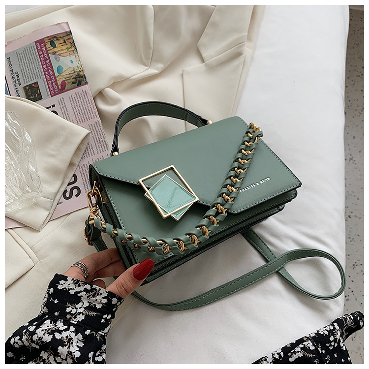 cross-border foreign trade women's bag 2025 new chain shoulder messenger bag fashion all-match portable small square bag bags wholesale full figure