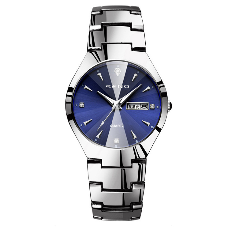 source manufacturer watch wholesale southeast asian hot quartz watch double calendar women's waterproof women's watch one piece dropshipping watch details Picture