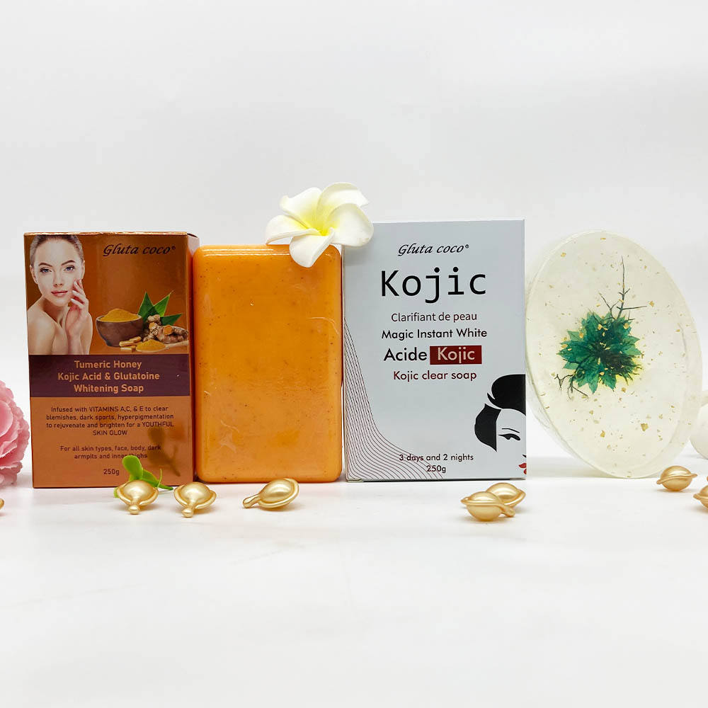 Gluta Tumeric Honey Kojic Acid & Glutatoine Whitening Soap Item Picture