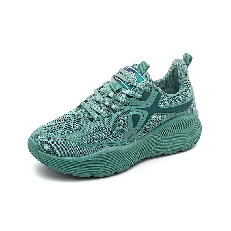 spring new fly-knit sneakers women's couple's versatile platform casual breathable running shoes white shoes f8829 undefined