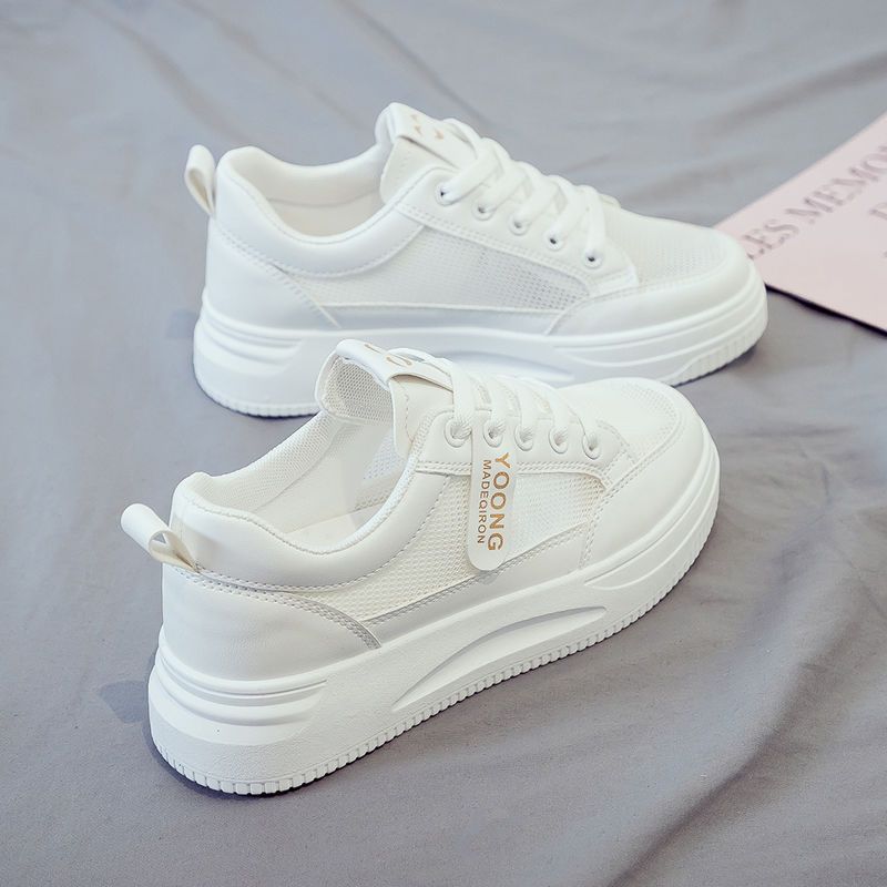 white shoes for women 2025 new women's shoes thick-soled spring and autumn sports autumn versatile spring campus casual popular shoes undefined