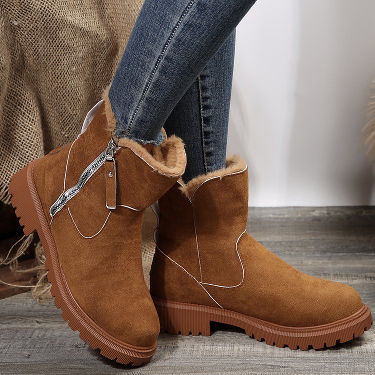 snow boots for women 2023 winter new fleece-lined women's shoes snow boots aliexpress thick cotton shoes northeast female boots undefined