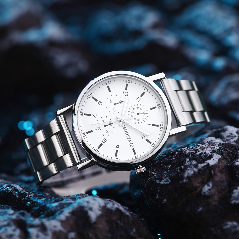 spot cross-border hot watch men's watch wholesale decorative stainless steel simple quartz watch men's high sense details Picture