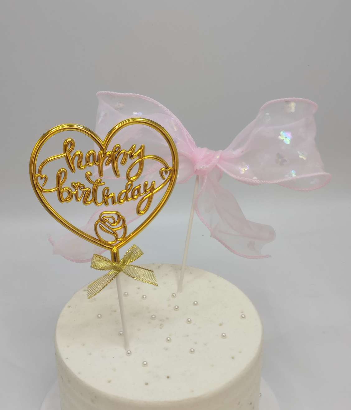 英文生日插件蝴蝶结套装