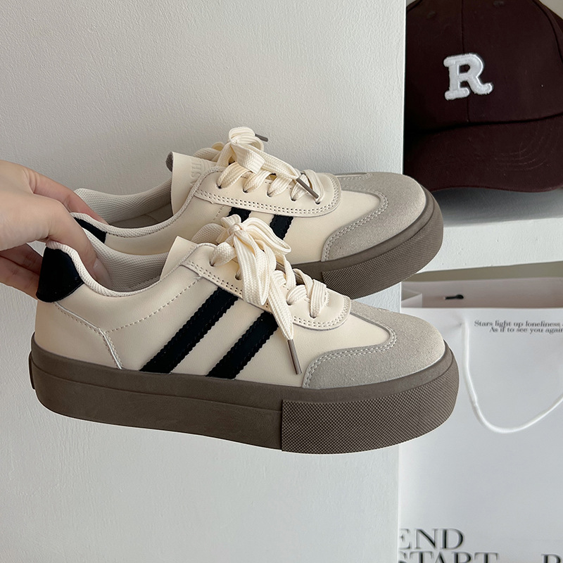 new cortez women's shoes 2025 popular spring ultra-thin sneakers casual sneakers thick-soled white german training shoes details Picture