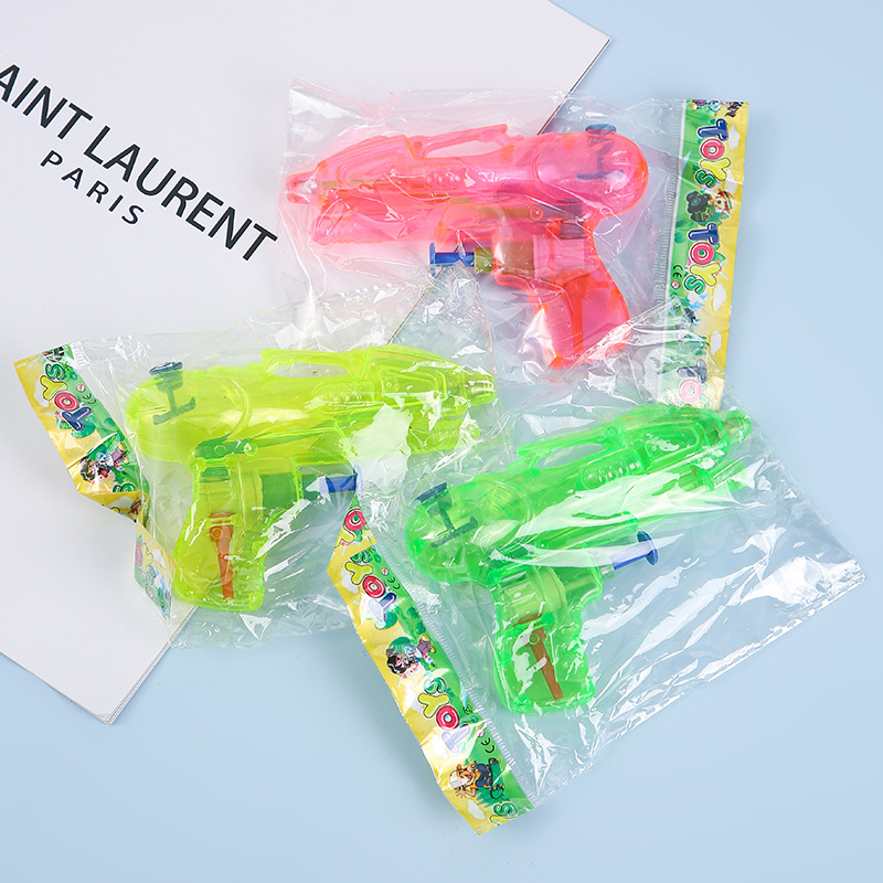 children's toy water gun plastic transparent oral irrigator mini water pistols summer beach children playing with water toys wholesale details Picture