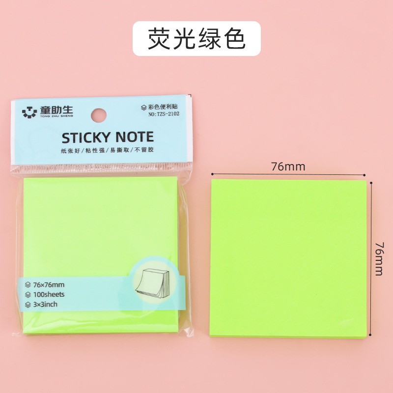 sticky notes color office stationery creative note pad tearable student minimalist strong adhesive memo notes wholesale Specification drawing