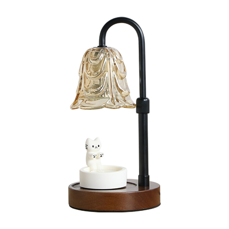 factory direct sales retro wax melting lamp simple and light luxury high-end fragrance lamp candle melting lamp wholesale paraffin melter cross-border e-commerce Item Picture