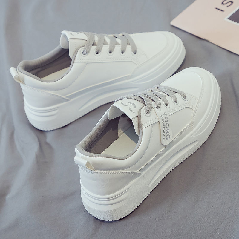 white shoes for women 2025 new women's shoes thick-soled spring and autumn sports autumn versatile spring campus casual popular shoes undefined