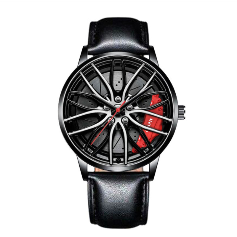 2024 foreign trade trend automatic quartz movement men's watch wheel non-mechanical watch watch fashion men's watch details Picture