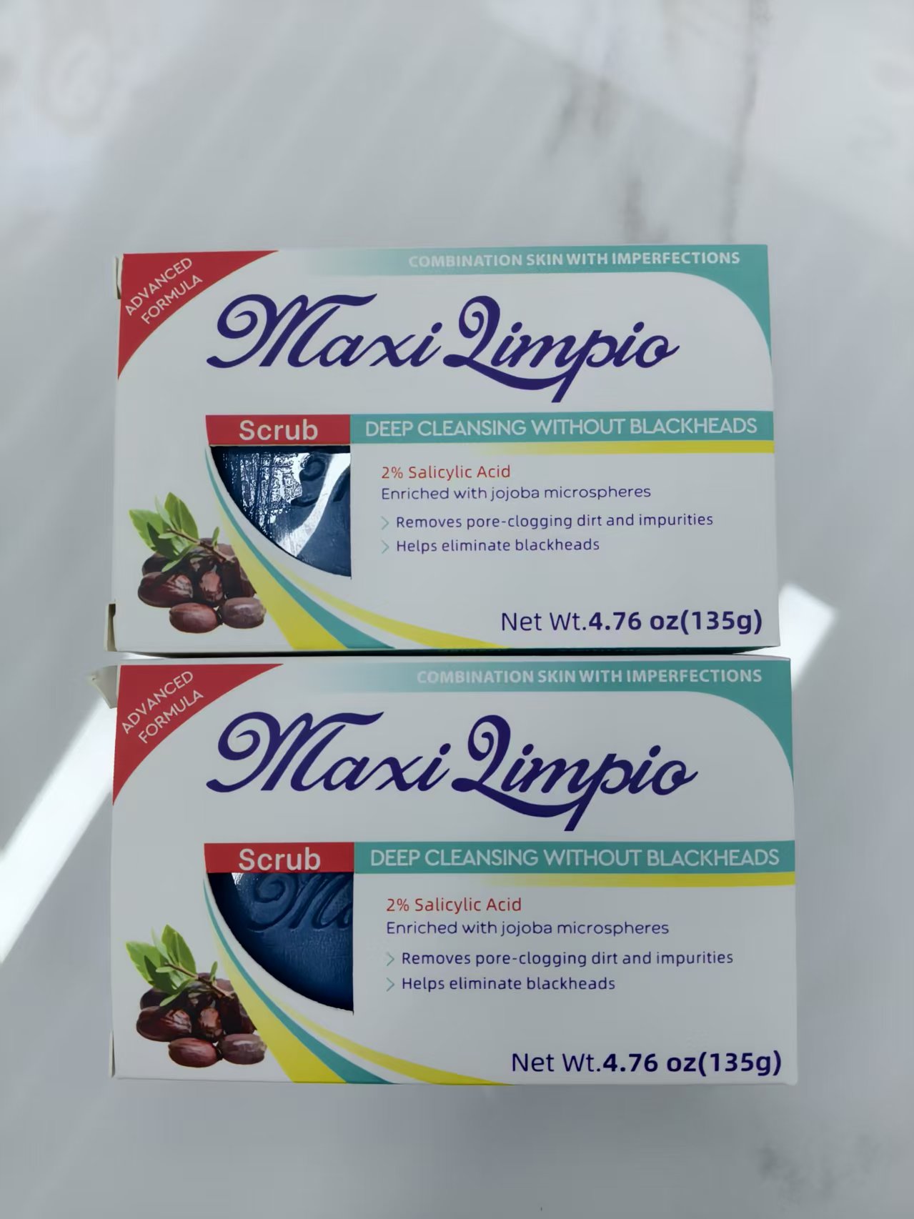 maxi limpio135g Bamboo Charcoal Oil Control Deep Pore Cleansing Handmade Soap details Picture