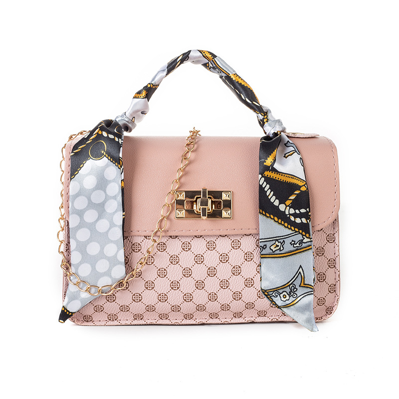 fashion handbag 2023 bags factory direct wholesale printing small square bag silk scarf chain bag crossbody bag bag Item Picture