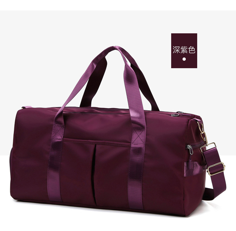 wholesale gym bag dry wet separation yoga bag women's oxford cloth swim bag luggage bag large capacity short trip bag details Picture