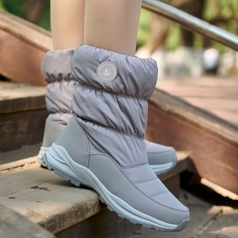 foreign trade ethnic style snow boots women fleece-lined thickened northeast thick cotton boots insulated cotton-padded shoes women's outdoor shoes winter new Specification drawing