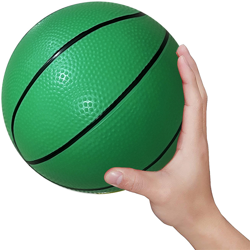 toy rim basketball kindergarten basketball football baby soft inflatable rubber ball elastic odorless 18cm full figure