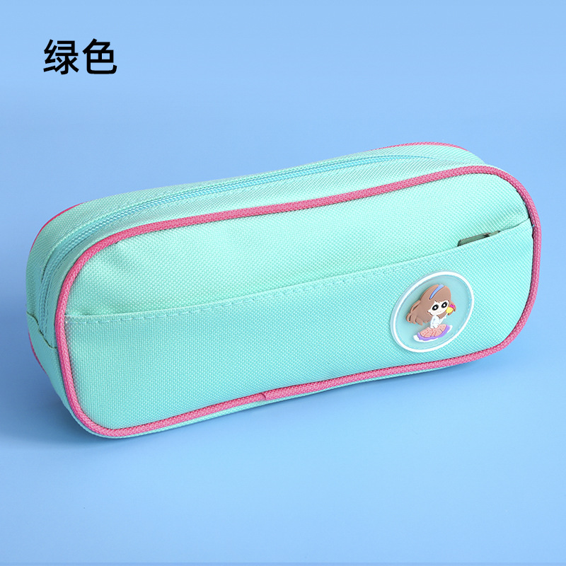 spot goods pencil case large capacity stain-resistant stationery pencil case pencil case printing logo primary school junior high school multifunctional pencil case pencil case good-looking Specification drawing