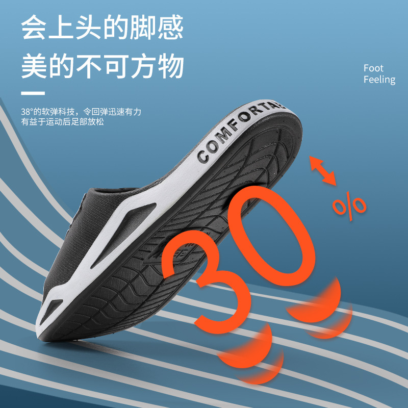 slip-on slippers men's indoor home non-slip home men's bath soft bottom outdoor slippers breathable deodorant Application Scenario