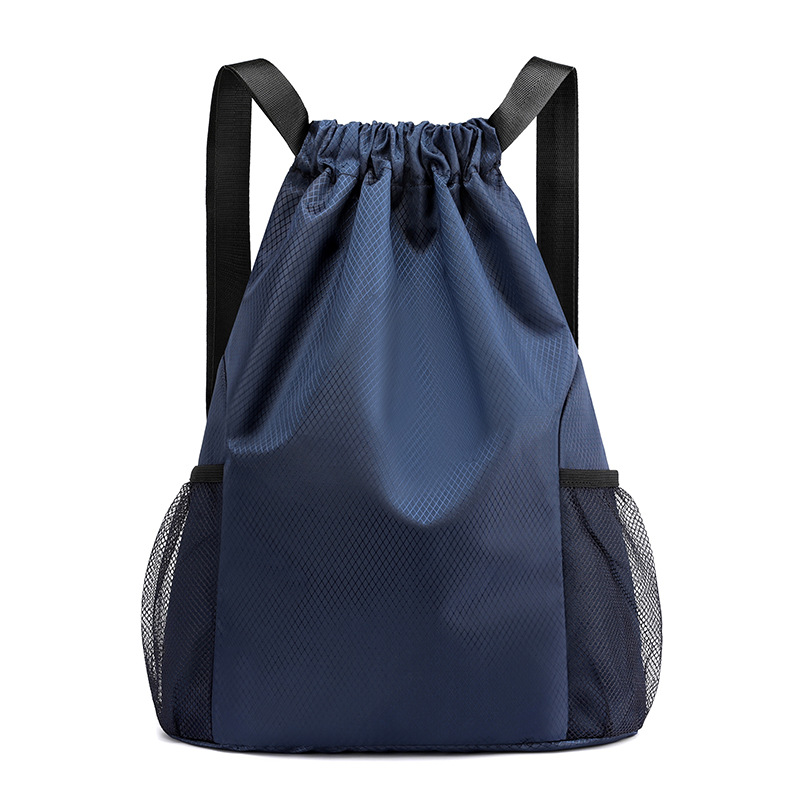 drawstring backpack men's and women's lightweight hiking bag large capacity outdoor fitness sports basketball bag Application Scenario