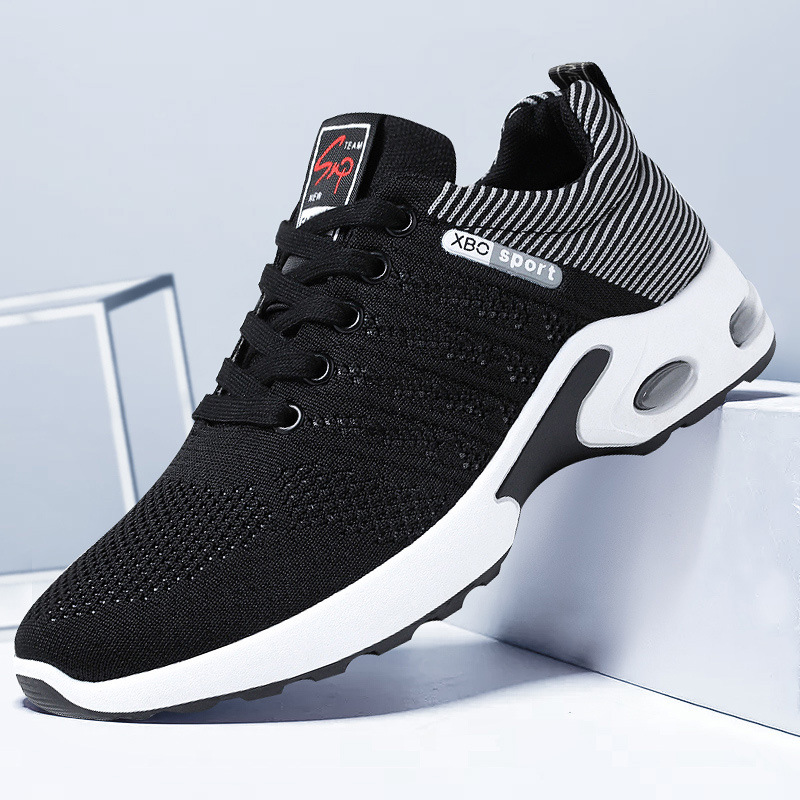 sports shoes summer mesh breathable running shoes cross-border hot shoes soft bottom lightweight casual all-match running shoes men details Picture