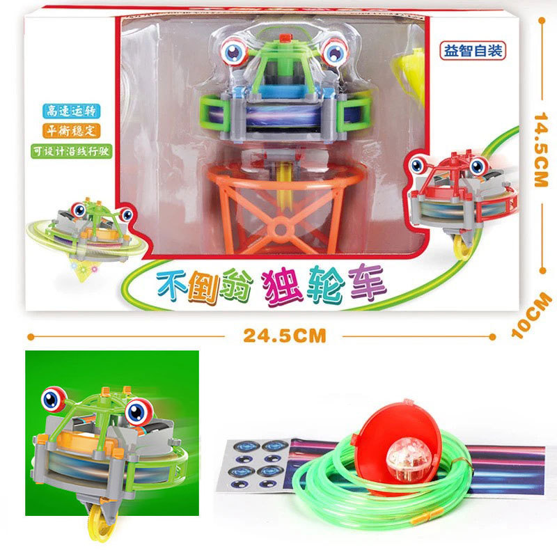 cross-border children's black technology tumbler wheelbarrow wire walking self-balancing robot electric assembly scientific and educational toy full figure