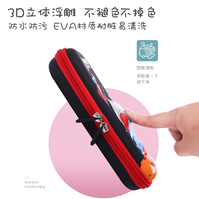 cartoon 3d primary school student children's pencil case cute stationery box pueva creative pencil case korean style pencil case Application Scenario