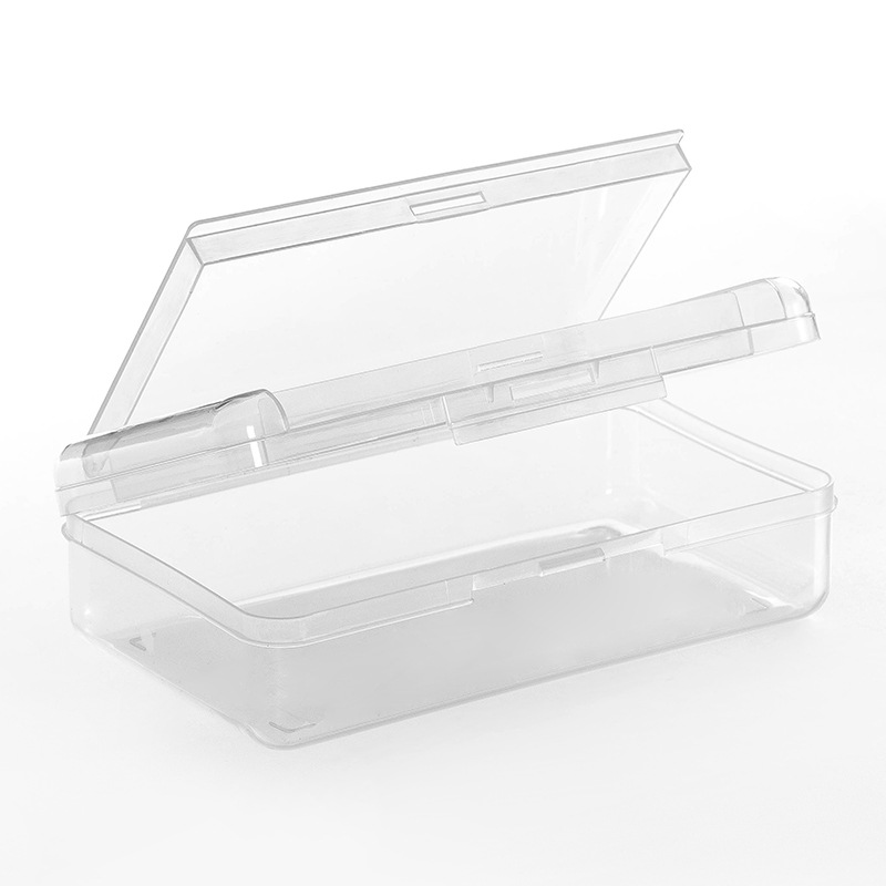 double-layer transparent multifunctional stationery box children's pencil case primary school student plastic pen box large capacity simple storage box details Picture
