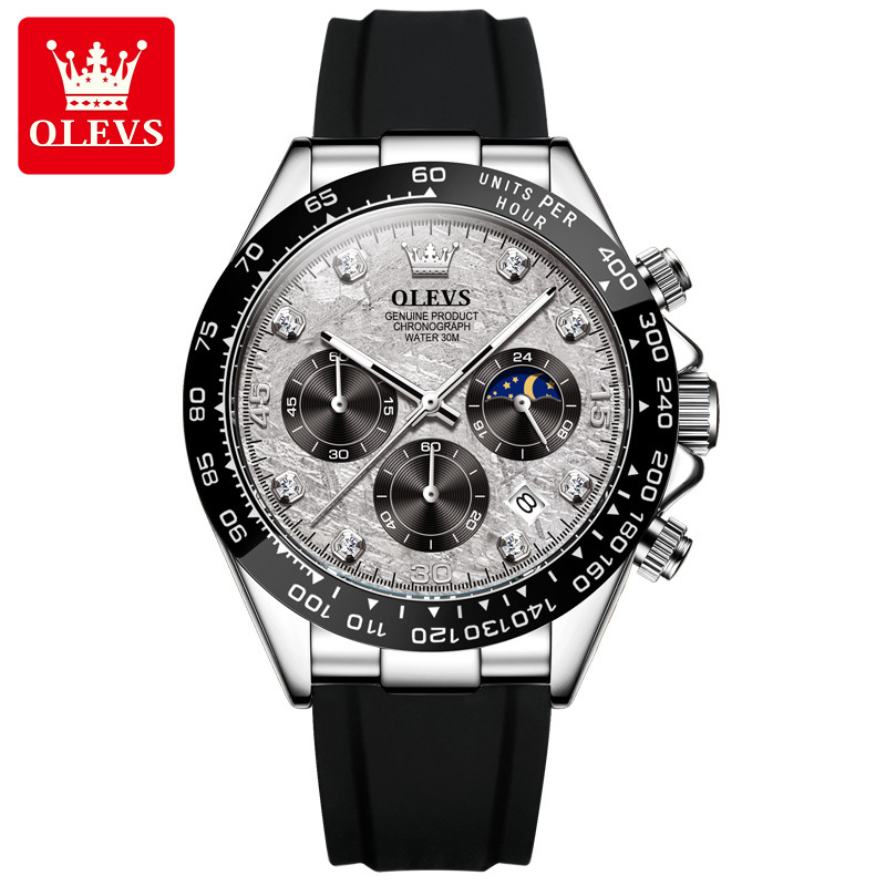 olevs brand watch foreign trade cross-border multi-functional sports timing quartz watch best-seller on douyin men's watch men's Item Picture