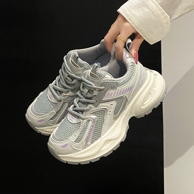 ins korean style new dad shoes female 2024 autumn student sports running shoes casual platform height increasing shoes g2307 Specification drawing