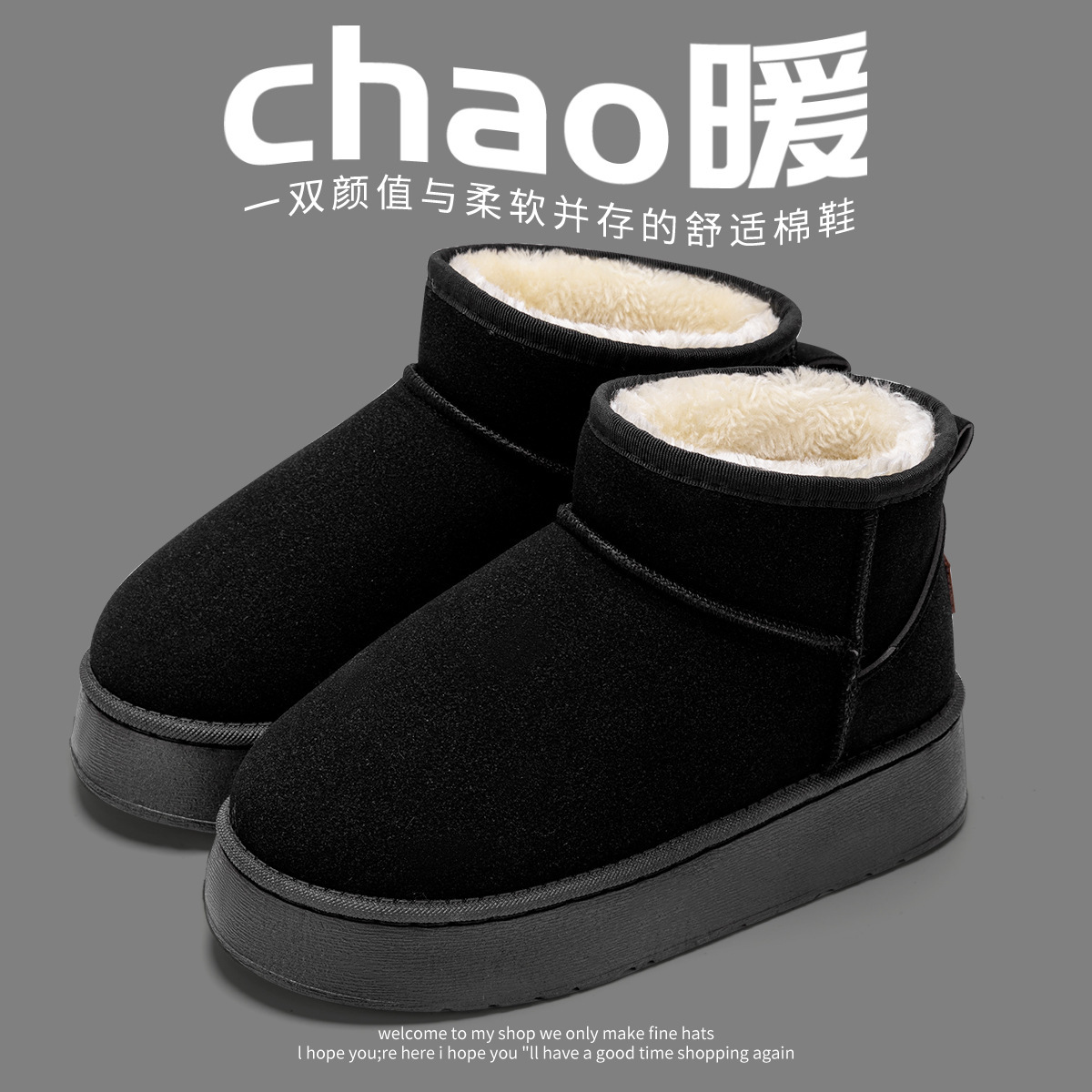 platform snow boots women's 2025 new winter antislip fleece lined padded warm keeping casual boots cotton-padded shoes women's outer wear Application Scenario